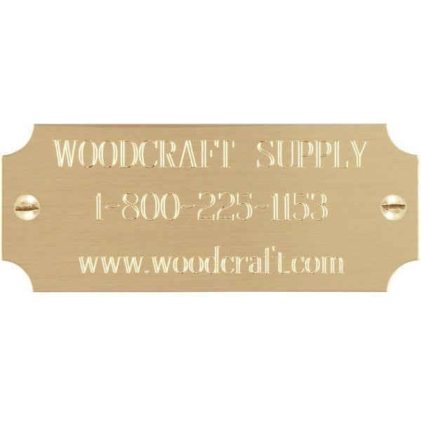 Custom Engraved Brass Plate 1" x 2-1/2" 3 lines